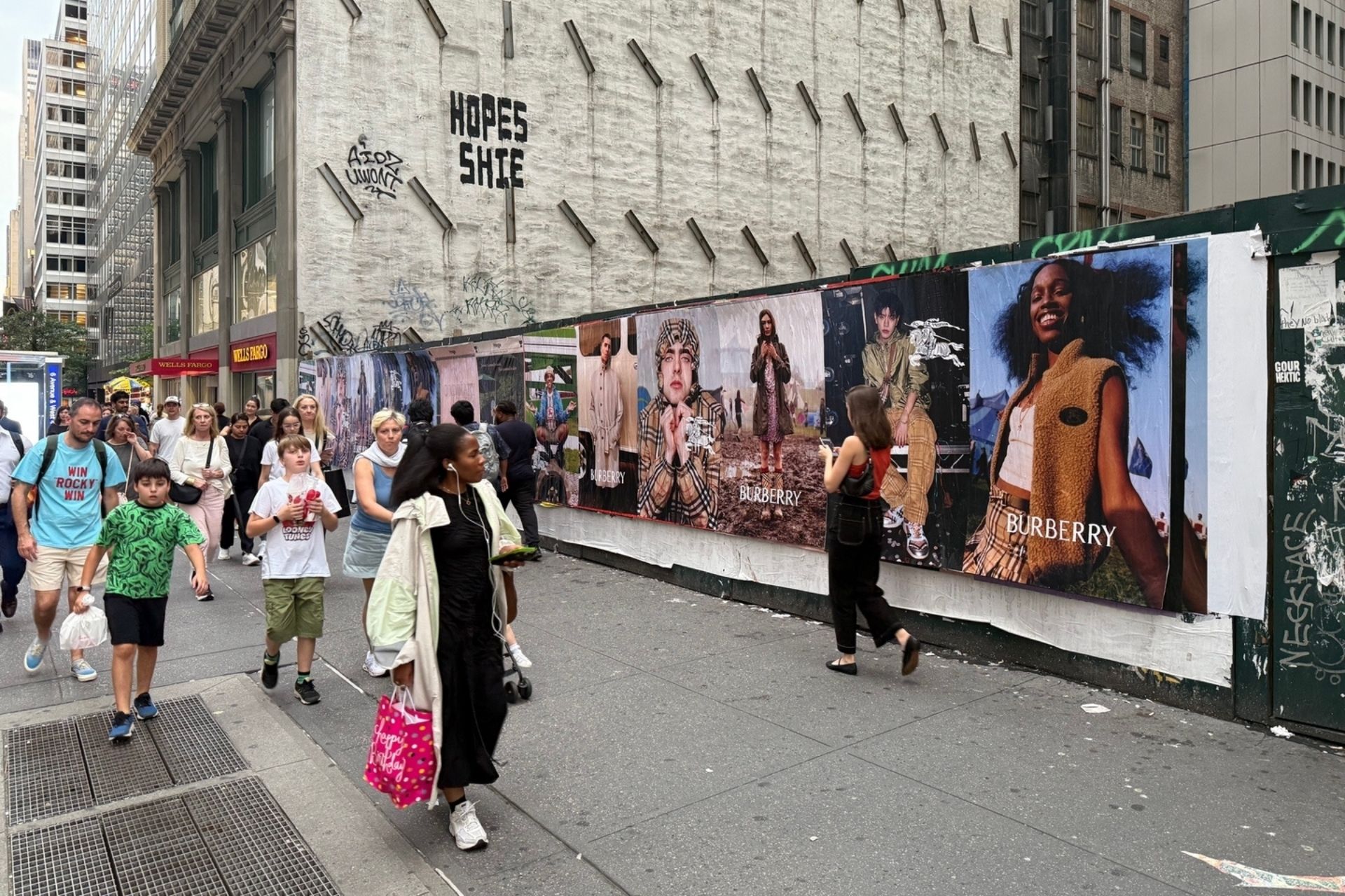 Wildposters on a city street
